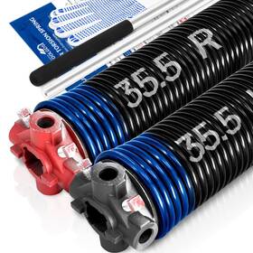 Yt-ts-262-258-355 Yotoolgds Pair Of 2 5/8 Inch Garage Door Torsion Springs Set With Non-slip Winding Bars&glo