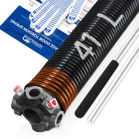 Yt-ts-273-200-41-l Yotoolgds Left Hand Wind Black Cone 2 Inch Garage Door Torsion Spring With Non-s