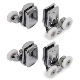 2bottom Yuanqian 736561501785 Stainless Steel Shower Door Wheels 23mm Rollers 2top