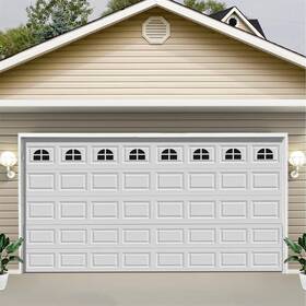 Yurroad 704529528358 32 Sheets Magnetic Windows Panels For 2 Car Garage Doors Sector Vintage Decor