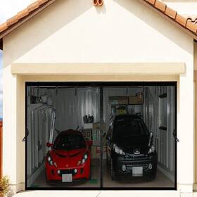 Yxazcm 604477714936 Magnetic Garage Door Screen 14x9ft For 1 Car Retractable Upgraded