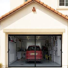 Yjhgds117bk Yxazcm Magnetic Garage Door Screen For 1 Car 11x7 Ft Retractable Upgraded Durable H