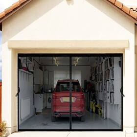 Yjhgds99bk Yxazcm Magnetic Garage Door Screen For 1 Car 9x9 Ft Retractable Upgraded Durable He