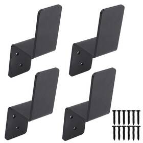Yzzhaj 742112111099 4pcs 2x4 Door Barricade Brackets Heavy-duty Steel Security Lock Z