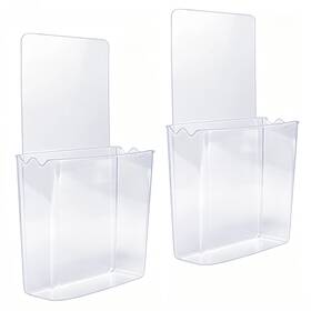 Zc Gel 8541740500 Remote Holder Wall Mount Damage-free 2 Pack Clear And Strong Self-adhesive