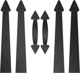 Zekoo 445055518583 Garage Door Magnetic Decorative Hardware Kit Magnets Accents F