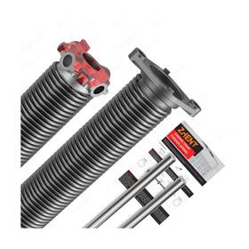 Zhent 762765108574 Garage Door Torsion Springs 1.75 Pair With Non-slip Winding Bars