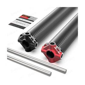 Zt-070-12 Zhent Garage Door Torsion Springs 2ftft Pair With Non-slip Winding Bars Coated Tor