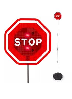 Ps0006 Zone Tech Led Flashing Stop Sign Parking Assistant For Garage Adjustable Height