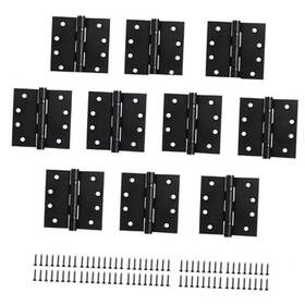 A1003 Zoopx Black Door Hinges 4 Inch Matte For Interior Exterior 10