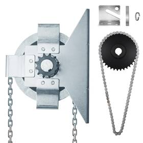 Zuiwan Hi-c020-op Garage Door Jackshaft Chain Hoist Opener - 3 1 Reduced Drive Heavy Duty Cha Inch