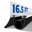 Jimwerely Universal Garage Door Seal Kit, 16.5 Feet, Black (u Shape + Ring). Fixed Price $155.19.
