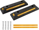 2 Pack Rubber Parking Guide Blocks Heavy Duty Black .... Fixed Price $35.95.