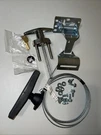 Garage Door Locking Kit T-handle Chrome Single Snap Latch Ext & Int W/ Keys. Fixed Price $17.99.
