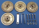 New Garage Door Extension Spring 4" Replacement Kit Pulleys Free Shipping. Fixed Price $34.50.