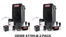 2-PACK Genie Overhead 6170H-B Wall Mount Jackshaft Garage Opener Battery Backup. Fixed Price $1792.64.