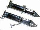 Pair - Garage Door Low Headroom Quick Turn Brackets With Premium Nylon Rollers. Fixed Price $30.00.