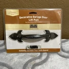 Crown Metalworks Black Premium Decorative Garage Lift Pull. Fixed Price $14.00.