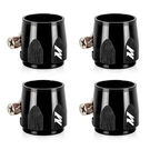 Mishimoto MMHXF-12-4-BK -12AN Hex Hose Finisher Clamp Set Black. Fixed Price $20.70.