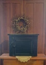 Primitive Storage Jelly Cabinet Cupboard Wood Black Countertop Kitchen Bathroom. Fixed Price $119.00.