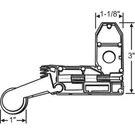 Strybuc Patio Screen Door Roller Assy. 1IN Nylon Wheel And Corner 10-457. Fixed Price $14.00.