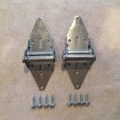 2 Of #4 Garage Door Hinges 14 Gauge Steel W/8 Wood Lags Hardware Overhead Repair. Fixed Price $14.99.