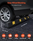 Vevor 72" Parking Stop - Heavy Duty Rubber Curb W/ Reflective Strips. Fixed Price $81.99.