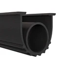 Wellco 16.5 Ft. Black Universal Garage Door Weatherproof Rubber Seal Strip. Fixed Price $26.95.