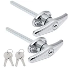 Qjaiune 2 Pack Truck Cap Locking T-handles Silver Camper Topper Lock,. Fixed Price $35.43.