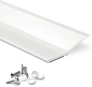 Garage Door Seal Top And Side Strip 34FT White Adhesive Backed Rubber Weath. Fixed Price $38.78.