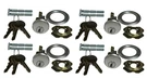 4 Sets New Lock Rim Cylinder Garage Door (keyed Alike) 12 Keys. Fixed Price $36.00.