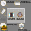 Sanjinfon 10X8FT Garage Screen Door White Magnetic Closure Fiberglass Mesh. Fixed Price $79.99.