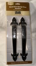 Crown Metalworks Black Premium Decorative Garage Door Handles 2-PACK 10027. Fixed Price $18.75.