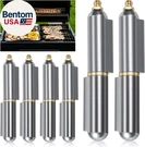 6 Pack 4" Heavy Duty Weld Bullet Hinges, Carbon Steel Barrel With Deta. Fixed Price $31.02.