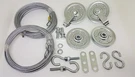 Garage Door Extension Spring Pulley Sheave Kit & Safety Cable. Fixed Price $32.00.
