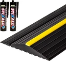 Defender Garage Door Seal Kit Weatherproof Threshold Black Yellow 16FT. Fixed Price $151.90.