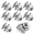Dghaop 8PCS Track Bolt Garage Door Hardware Screw Nuts One Size, Silver. Fixed Price $11.36.