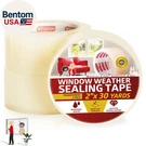 Transparent Window Weather Stripping Tape 2 X30YDS (3-PACK Total 90YDS), No Resi. Fixed Price $42.71.