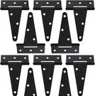 10 Pack/set 8 Inch T-strap Gate Hinges Heavy Duty Shed Barn Door Hardware. Fixed Price $25.99.
