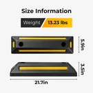 Heavy Duty Rubber Car Parking Stopper 2 Pcs Tire Wheel Stops For Safety. Fixed Price $29.21.