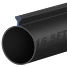 Tolanbbt 16.5FT Garage Door Seals Bottom Rubber - 0.2" Triangle Weather Strippin. Fixed Price $30.69.