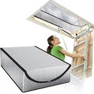 Souroyea Attic Door Insulation Cover, 25" X 54" 11", Stairs Zipper Silver. Fixed Price $31.18.