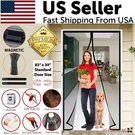 Magnetic Screen Door Mesh Curtain Durable Heavy Duty Mosquito Bug Hands Free. Fixed Price $8.69.