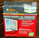 Frost King Patio Door/xl Window Insulation Kit 84" 110" Indoor/outdoor #V8612. Fixed Price $12.98.