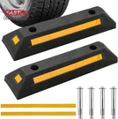 Rubber Parking Curb, Garage Floor 2 Pack, Heavy Duty Wheel Stoppers. Fixed Price $29.64.
