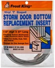 Frost King T3750 T-shape 1/2" X 37" Long Vinyl Storm Door Bottom Seal. Fixed Price $9.40.