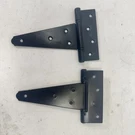 Lot Of 2 Heavy Duty Steel T-hinge Set Gate Barn Door Shed Strap Hardware. Fixed Price $15.99.