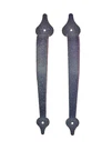 Decorative 9-5/8" Black Stamped Carriage House Narrow Pull Handle 1 Pair. Fixed Price $13.95.