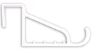 Hardware Essentials 852098 Over The Door Hook Large Plastic White. Fixed Price $12.85.