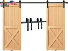 Vevor 8FT Sliding Barn Door Hardware Kit - 330LBS Heavy Duty Double Track,. Fixed Price $91.94.